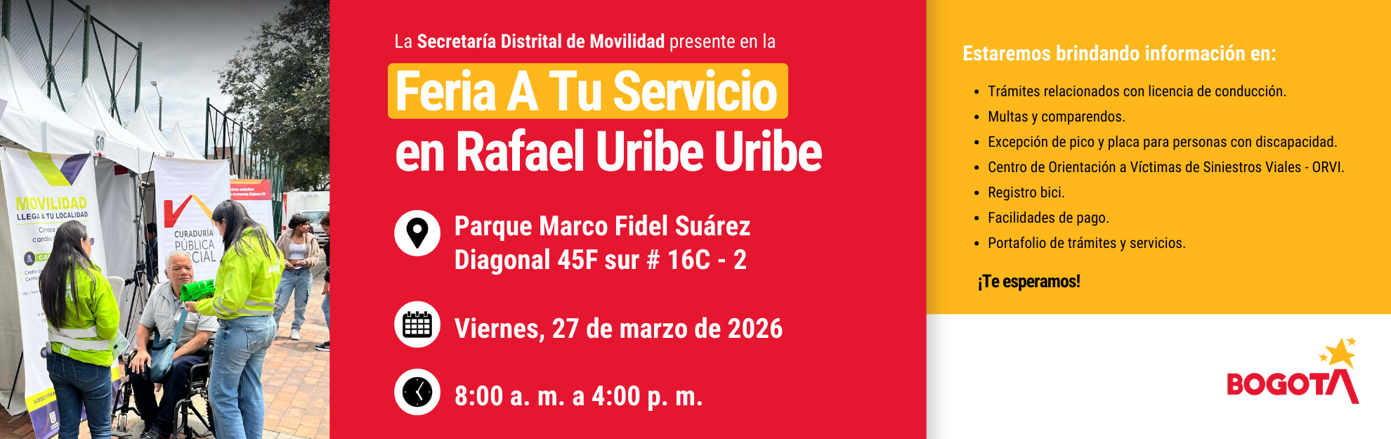 Feria A Tu Servicio en Rafael Uribe Uribe