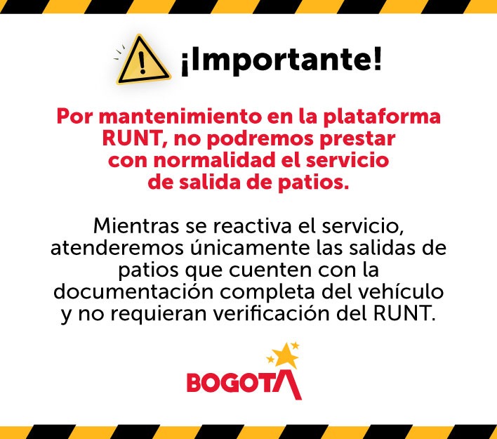 Mantenimiento RUNT 21 marzo 2026