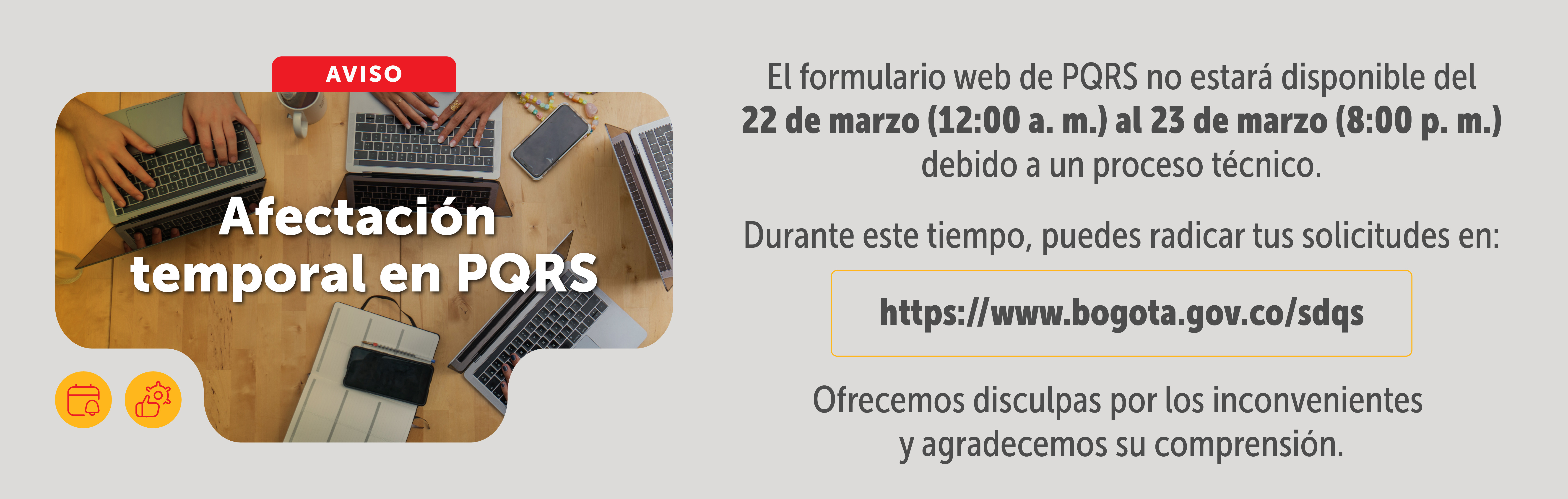 ventana de mantenimiento