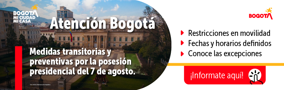 Medidas transitorias y preventivas por la posesión presidencial del 7 de agosto