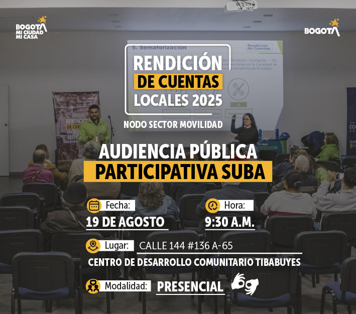 Rendición de cuentas locales - Suba