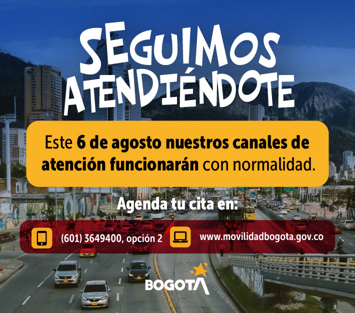 ¡Buenas noticias!  Este 6 de agosto seguimos atendiéndote en nuestro horario habitual.