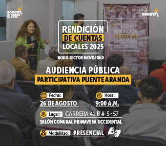 Rendición de cuentas locales - Puente Aranda