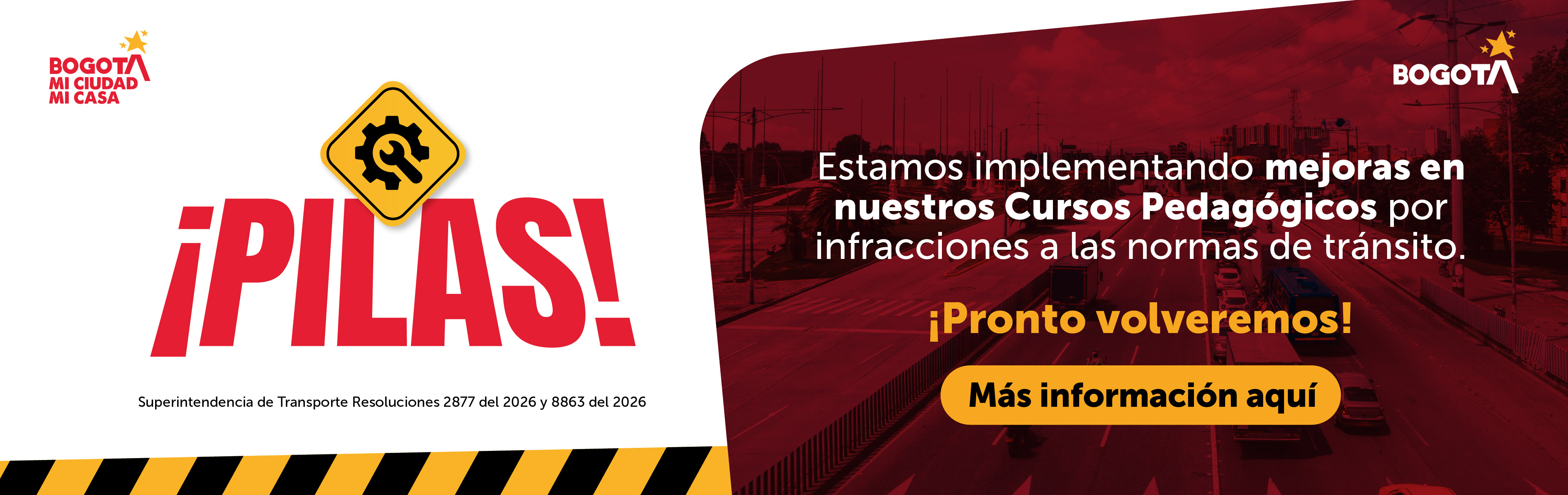 Suspensión temporal de cursos pedagógicos