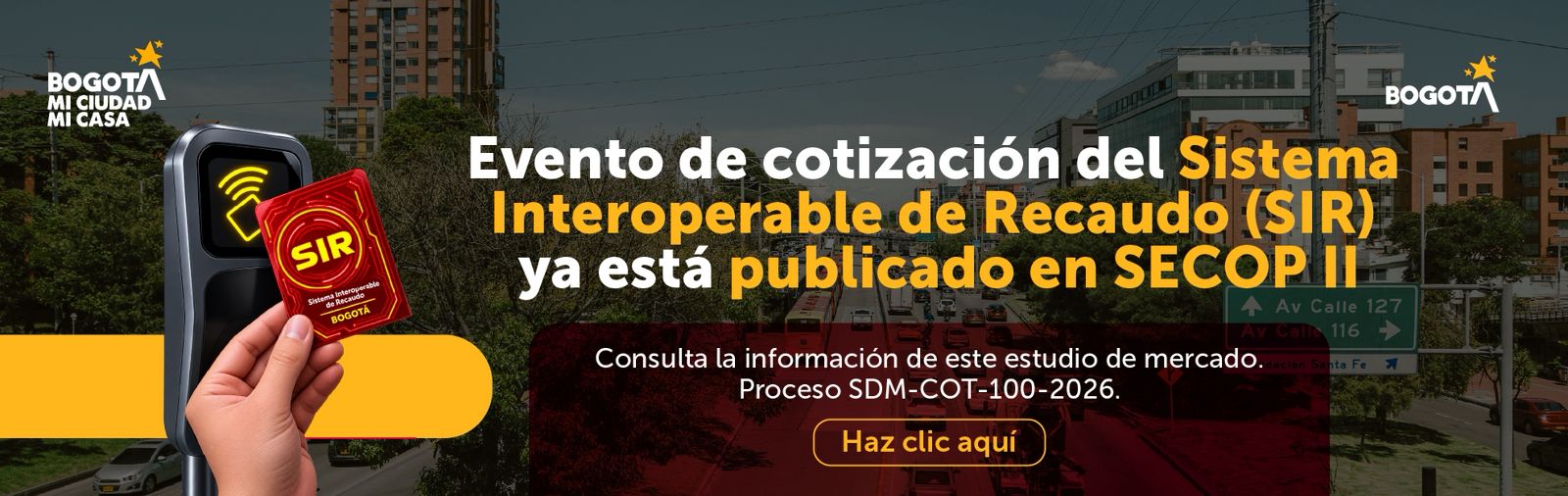 Evento de cotización del SIR en SECOP II