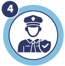Icono de validación por agente de tránsito