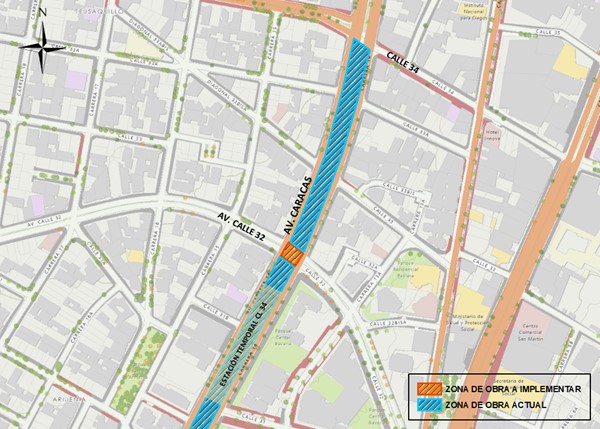 Conozca el cierre de la Av. calle 32 con Av. Caracas 