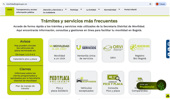 Pico y Placa Solidario sólo por canales oficiales