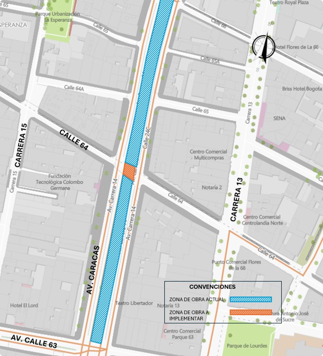 Mapa 1. Zona del cierre 