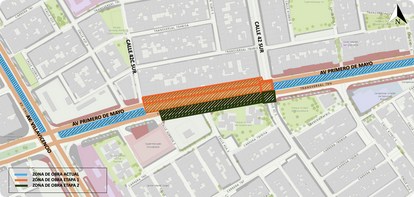 Mapa 1. Zona de obra.