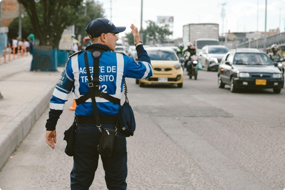 Foto: Control de los Agentes de Tránsito - SDM.