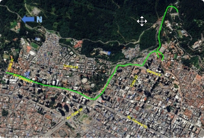 Mapa 1 – Recorrido CARRERA ADIDAS SPLITS 7K.