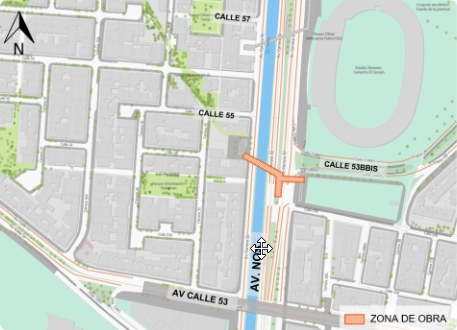 Mapa 1. Zona de obra 