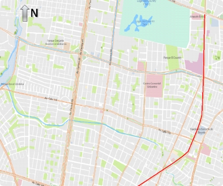 Mapa 1 – Recorrido Carrera Allianz 15K