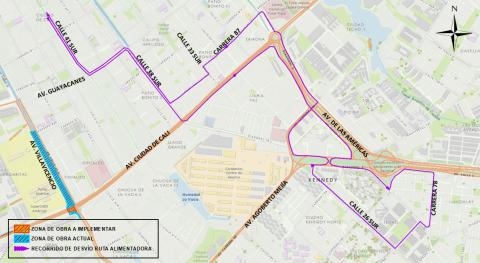 Conozca el cierre de la Av. Cali con Av. Villavicencio