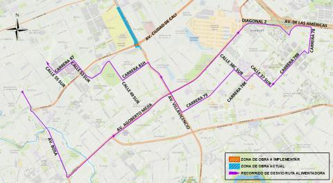 Conozca el cierre de la Av. Cali con Av. Villavicencio