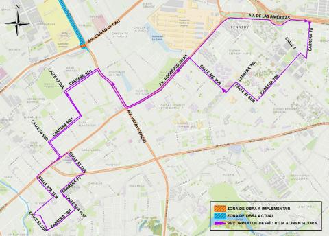 Conozca el cierre de la Av. Cali con Av. Villavicencio