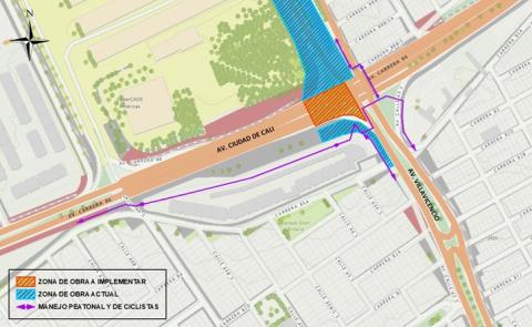Conozca el cierre de la Av. Cali con Av. Villavicencio