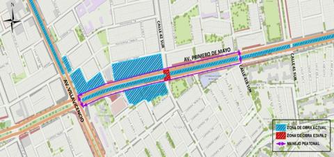 Conozca el cierre total de la Av. Primero de Mayo entre la Av. Villavicencio y la Calle 42 sur 