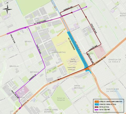 Conozca el cierre de la Av. Cali con Av. Villavicencio