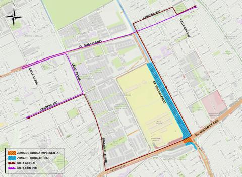 Conozca el cierre de la Av. Cali con Av. Villavicencio