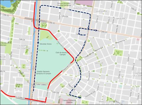 Conozca los cierres y desvíos viales por la “MARATÓN VCHALLENGES 42K”