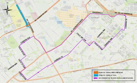 Conozca el cierre de la Av. Cali con Av. Villavicencio