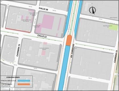   Conozca el cierre de la calle 57 por Av. Caracas