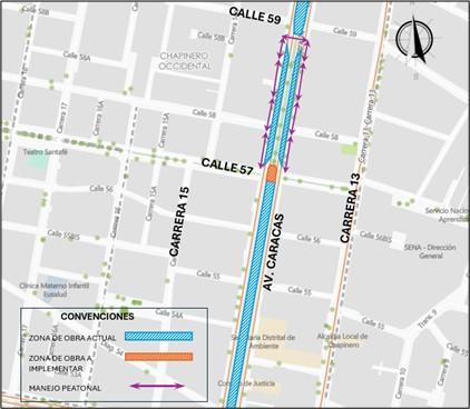   Conozca el cierre de la calle 57 por Av. Caracas