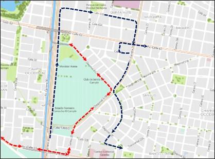Conoce los cierres y desvíos viales  por  “CARRERA DE LAS ROSAS”
