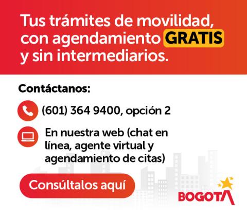 Tus trámites de movilidad con agendamiento gratis y sin intermediarios.