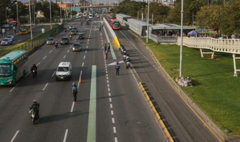 Movilidad revisó las condiciones del Carril Escolar de la Autopista Norte para mejorar los desplazamientos de los estudiantes