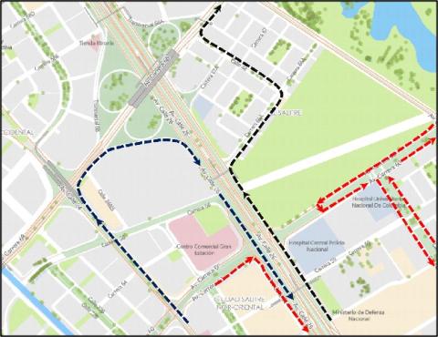 Conozca los cierres y desvíos viales por “CARRERA ATLÉTICA 3K 5K 10K Y 15K COMPENSAR 2026”