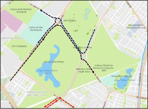 Conozca los cierres y desvíos viales por “CARRERA ATLÉTICA 3K 5K 10K Y 15K COMPENSAR 2026”