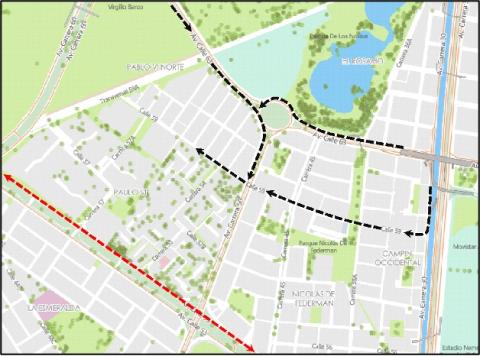 Conozca los cierres y desvíos viales por “CARRERA ATLÉTICA 3K 5K 10K Y 15K COMPENSAR 2026”