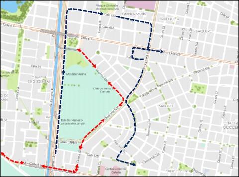 Conozca los cierres y desvíos viales por “CARRERA ATLÉTICA 3K 5K 10K Y 15K COMPENSAR 2026”