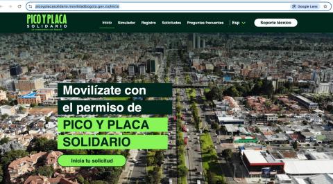 Pico y Placa Solidario: haga el trámite únicamente en los canales oficiales y con anticipación