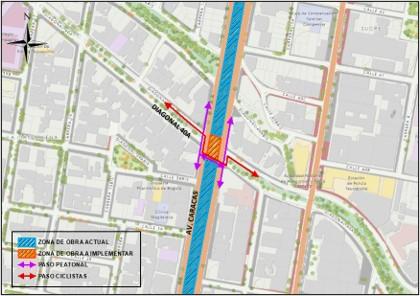 Conozca el cierre total de la diagonal 40A por Av. Caracas