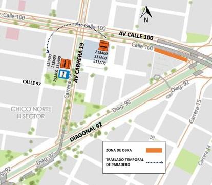 Conozca el cierre de la conectante occidente -Sur de la Av. calle 100 entre la carrera 17 y la Av. carrera 15