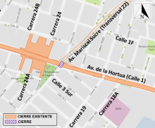  Mapa 1. Zona de obra.