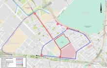 Mapa 1. Cierres viales perímetro CORFERIAS