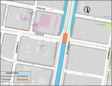 Conozca el cierre de la calle 57 por Av. Caracas