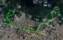 Mapa 1. Recorrido de la “CARRERA SNOOPY FUN RUN”.