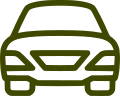 icono vehículo vista frontal