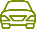 icono vehículo vista frontal
