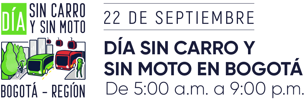logo Día sin carro y sin moto en Bogotá - 2022