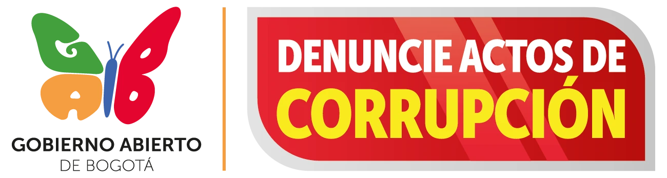 Logo Denuncie actos de Corrupción - Gobierno Abierto de Bogotá