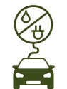 Icono de carro híbrido